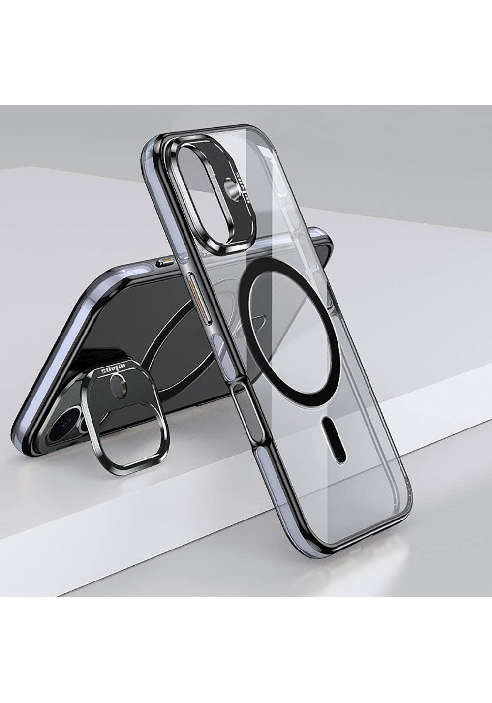 Apple iPhone 16 Kılıf Manyetik Şarj Uyumlu Wlons Standlı Efsane Kapak