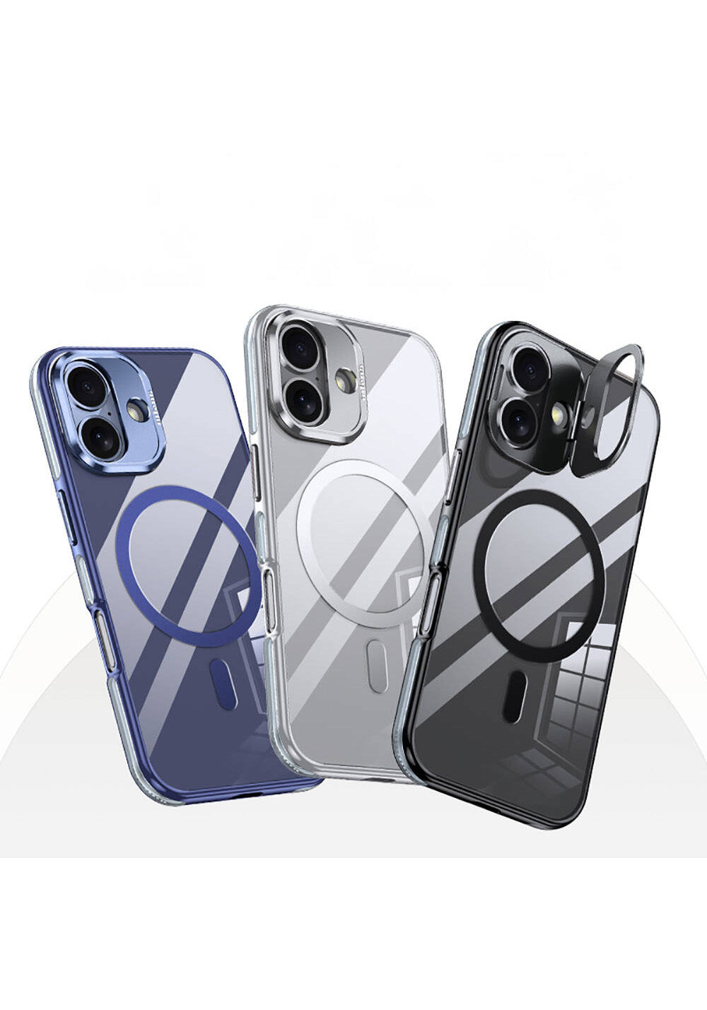 Apple iPhone 16 Plus Kılıf Manyetik Şarj Uyumlu Wlons Standlı Efsane Kapak
