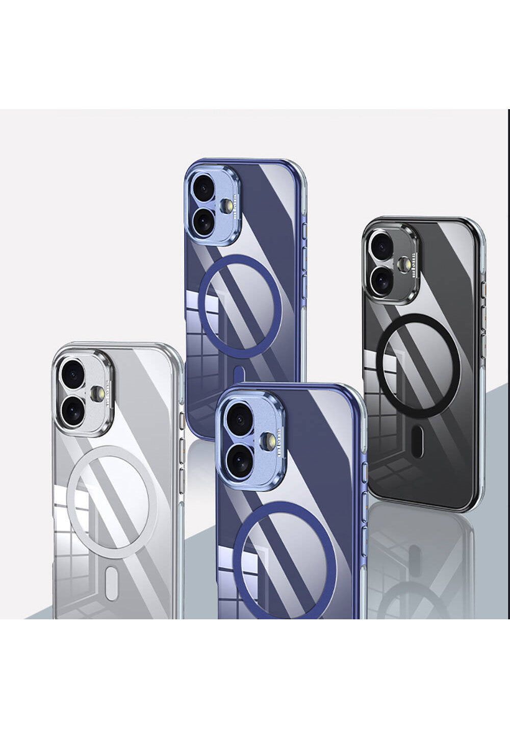 Apple iPhone 16 Plus Kılıf Manyetik Şarj Uyumlu Wlons Standlı Efsane Kapak