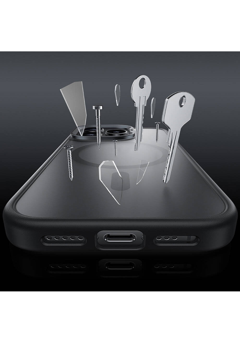 Apple iPhone 16 Kılıf Manyetik Şarj Uyumlu Benks Mist Protective Kapak