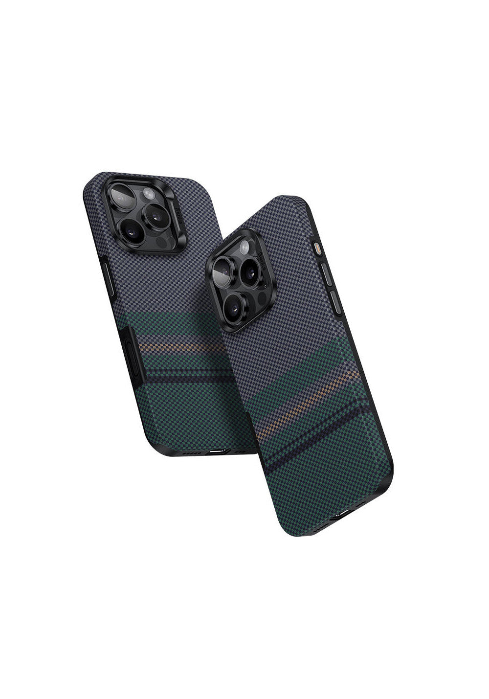 Apple iPhone 16 Pro Max Kılıf Manyetik Şarj Uyumlu Karbon Fiber Tasarımlı Benks Aurora ArmorPro Kevlar Kapak