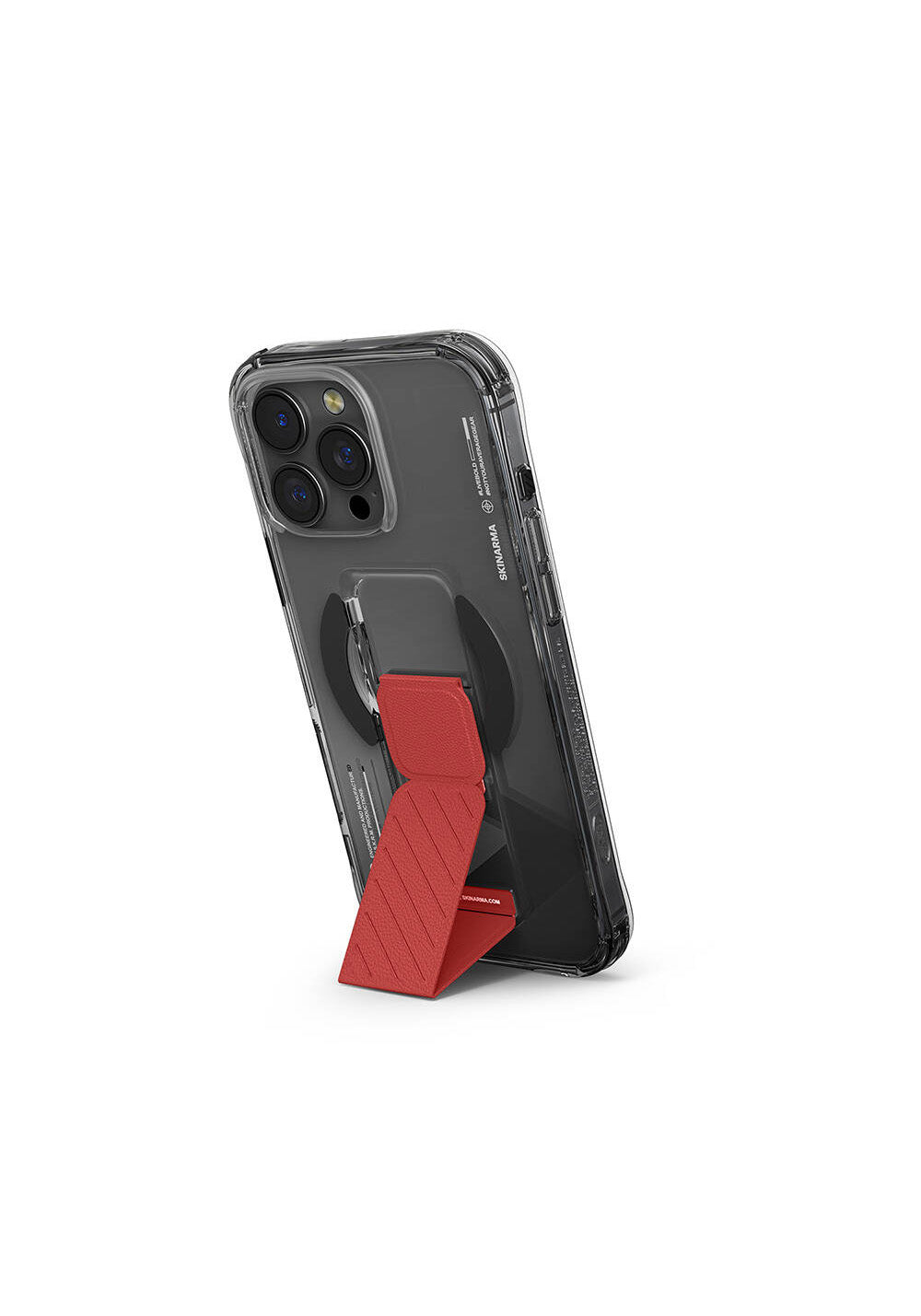 Apple iPhone 16 Pro Kılıf Manyetik Şarj Uyumlu Teknoloji Desenli Standlı Skinarma Axon Kapak