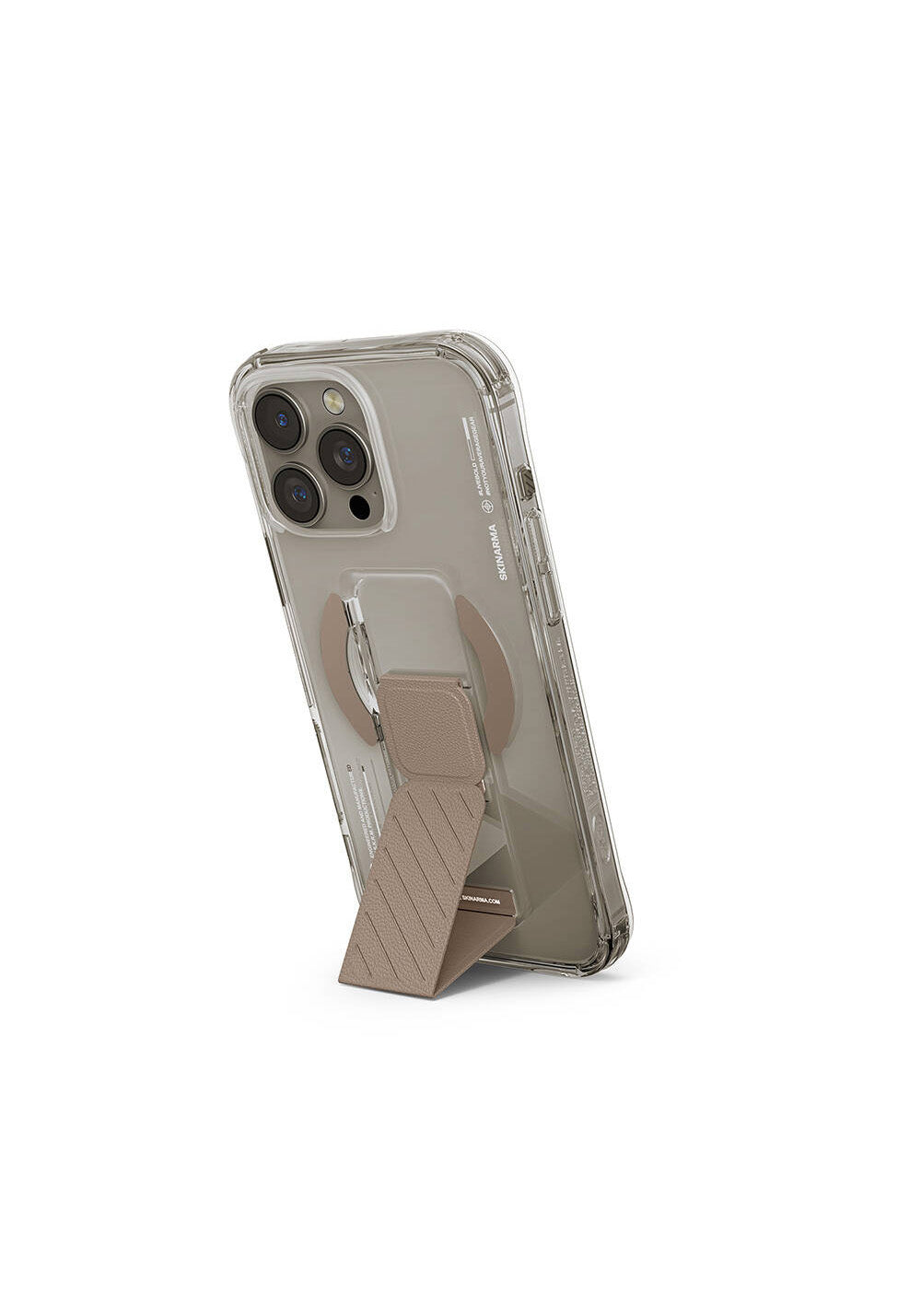 Apple iPhone 16 Pro Kılıf Manyetik Şarj Uyumlu Teknoloji Desenli Standlı Skinarma Axon Kapak