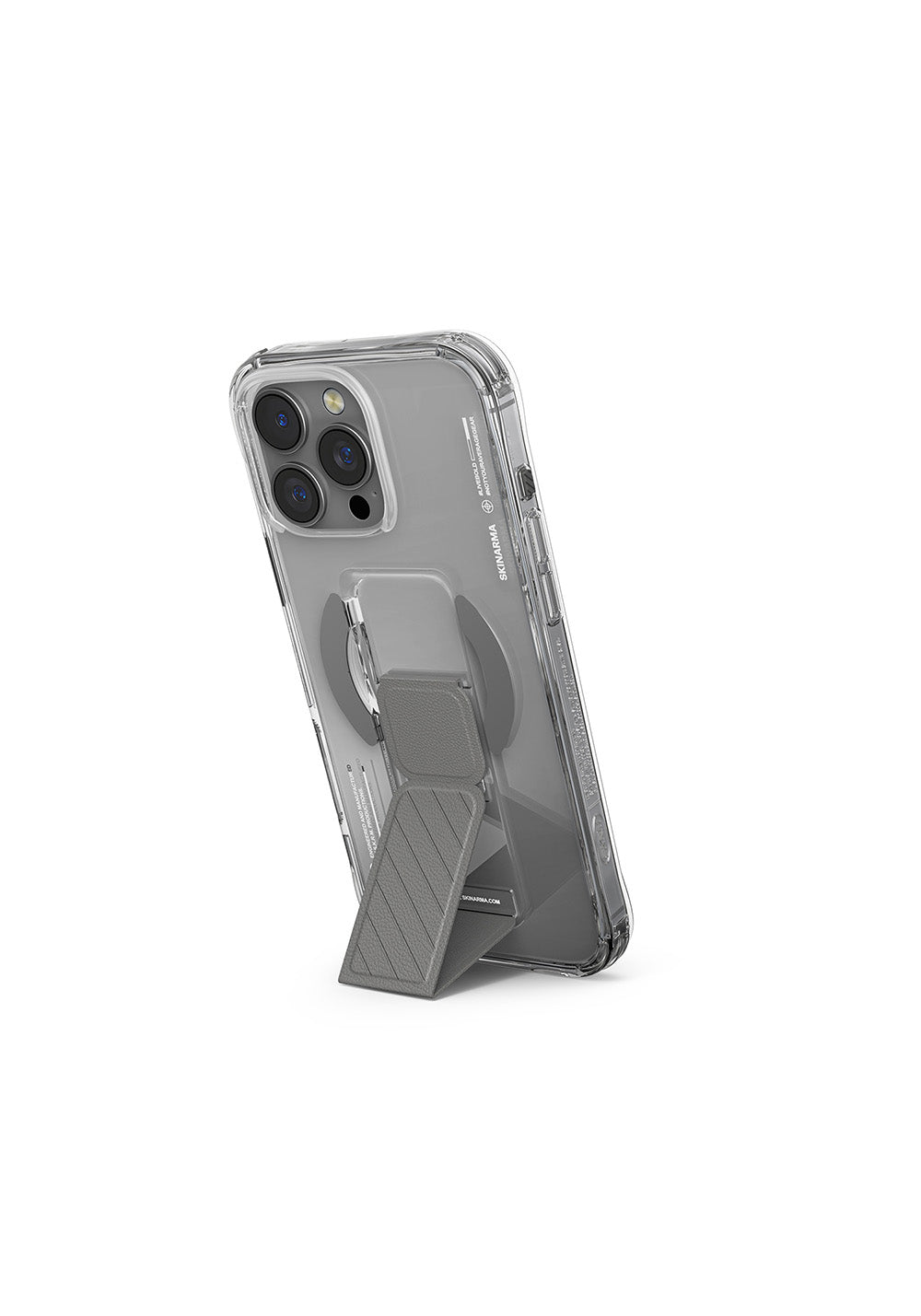 Apple iPhone 16 Pro Kılıf Manyetik Şarj Uyumlu Teknoloji Desenli Standlı Skinarma Axon Kapak