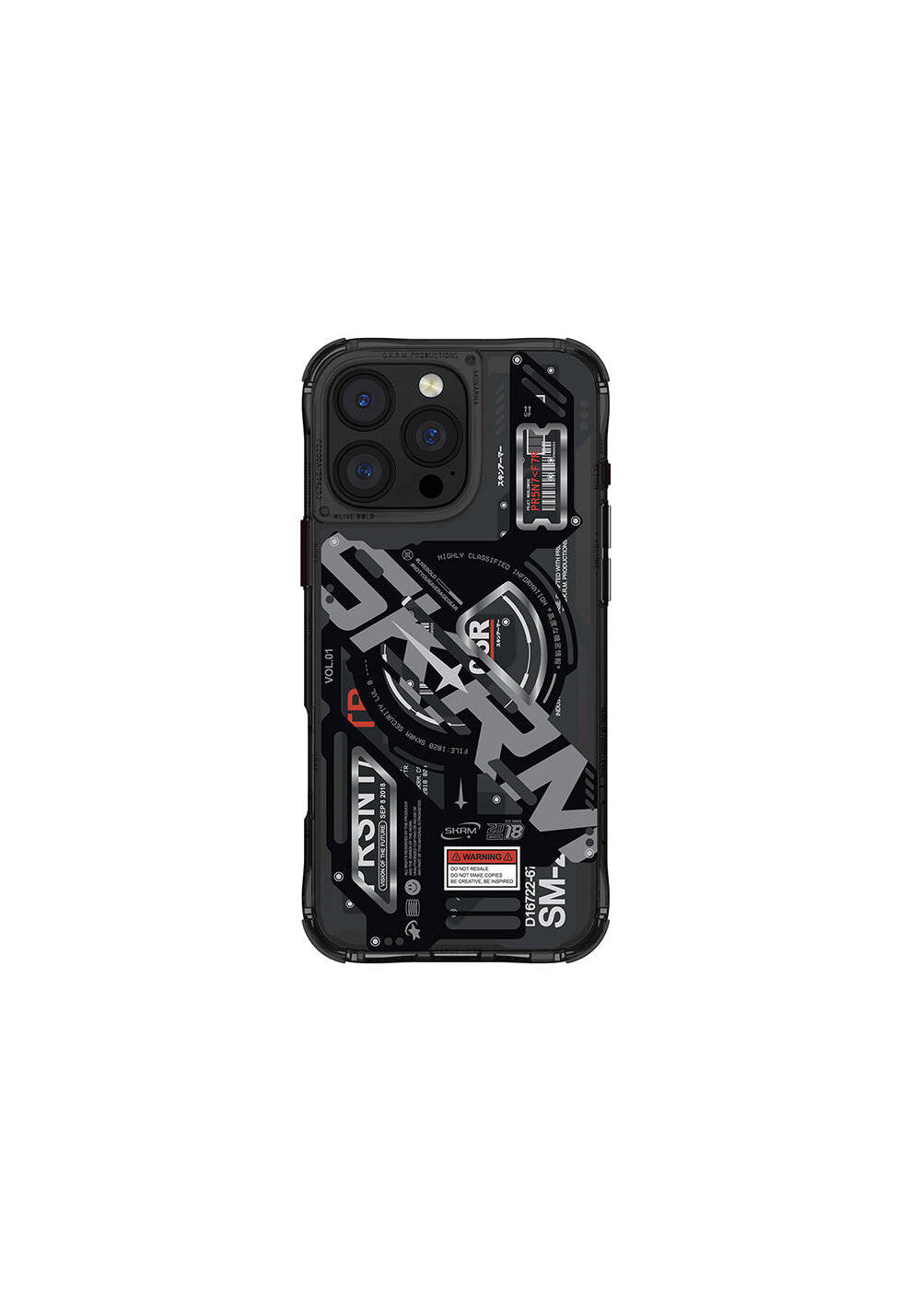 Apple iPhone 16 Pro Max Kılıf Manyetik Şarj Uyumlu Katmanlı Makine Temalı SkinArma Ekho Kapak