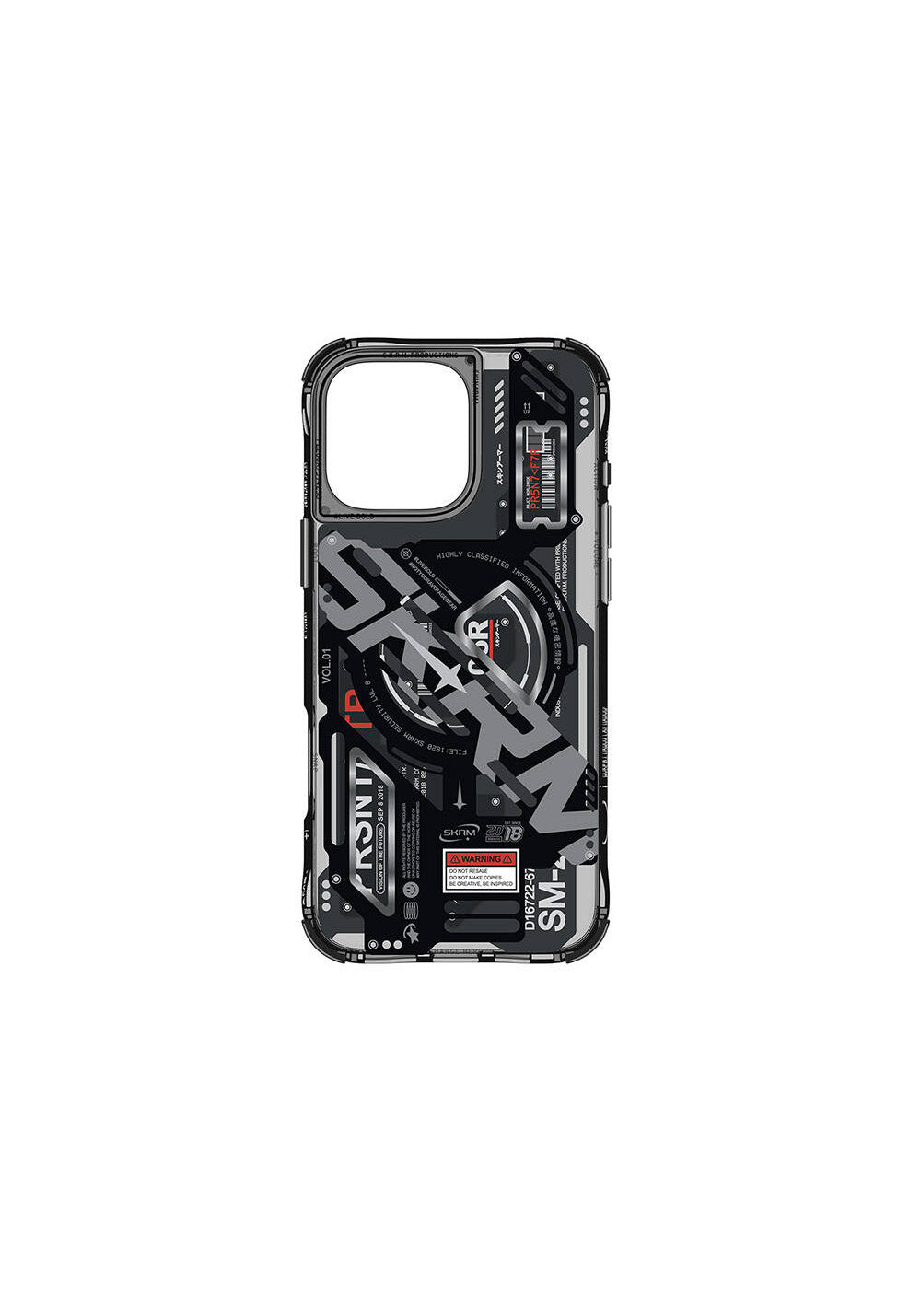 Apple iPhone 16 Pro Max Kılıf Manyetik Şarj Uyumlu Katmanlı Makine Temalı SkinArma Ekho Kapak