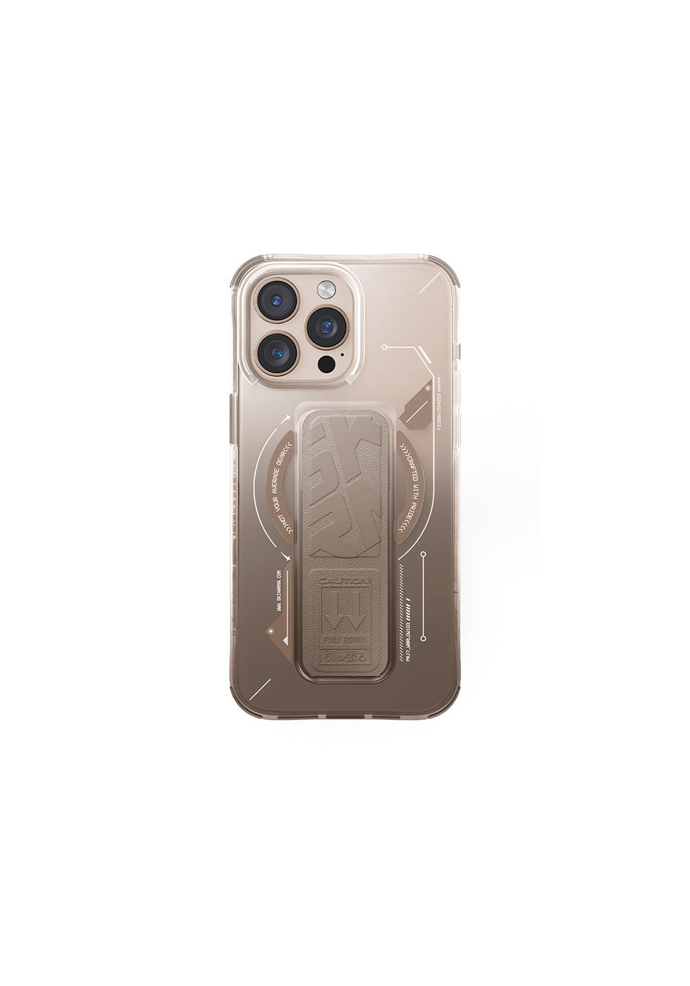 Apple iPhone 16 Pro Max Kılıf Manyetik Şarj Uyumlu Teknoloji Desenli Standlı Skinarma Helio Kapak