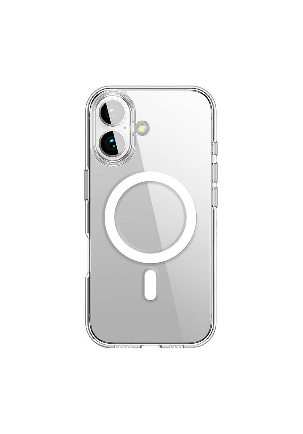 Apple iPhone 16 Plus Kılıf Manyetik Şarj Uyumlu Transparan Sert PC Wlons Pita Kapak