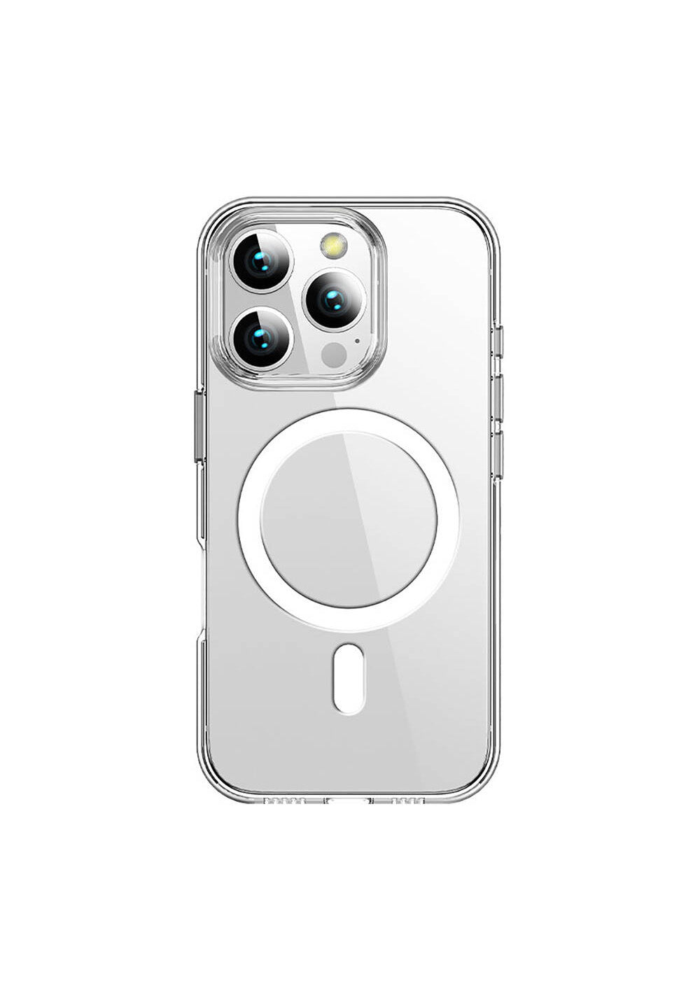 Apple iPhone 16 Pro Max Kılıf Manyetik Şarj Uyumlu Transparan Sert PC Wlons Pita Kapak