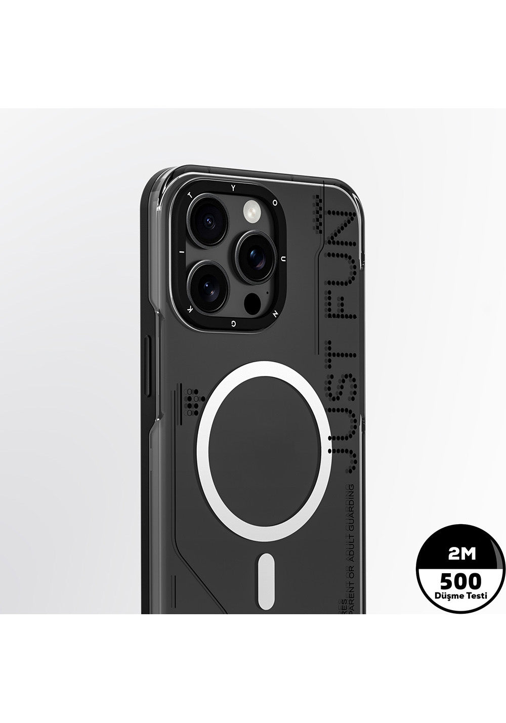 Apple iPhone 16 Pro Max Kılıf Manyetik Şarj Uyumlu Çıkarılabilir Arka Yüzeyli Youngkit Mecha Kapak