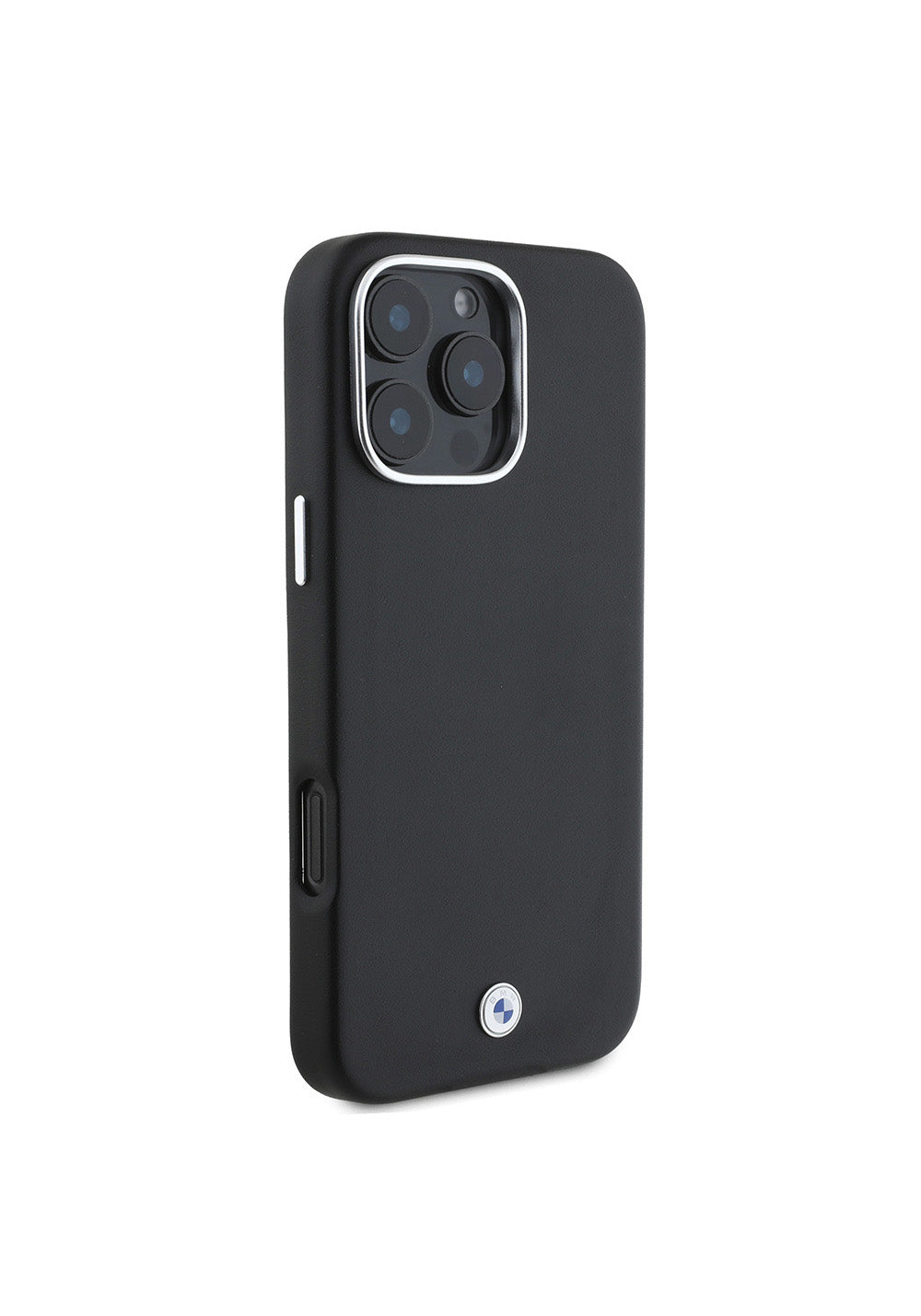 Apple iPhone 16 Pro Kılıf BMW Orijinal Lisanslı Manyetik Şarj Uyumlu Metal Logolu Tam Kaplama Deri Kapak