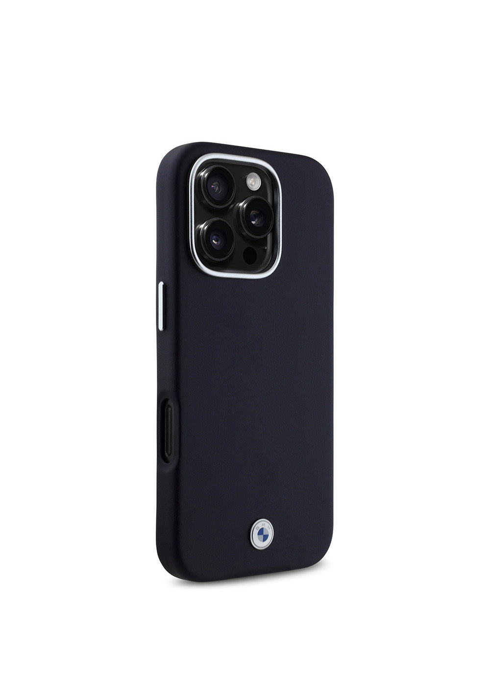 Apple iPhone 16 Pro Max Kılıf BMW Orijinal Lisanslı Manyetik Şarj Uyumlu Metal Logolu Tam Kaplama Deri Kapak