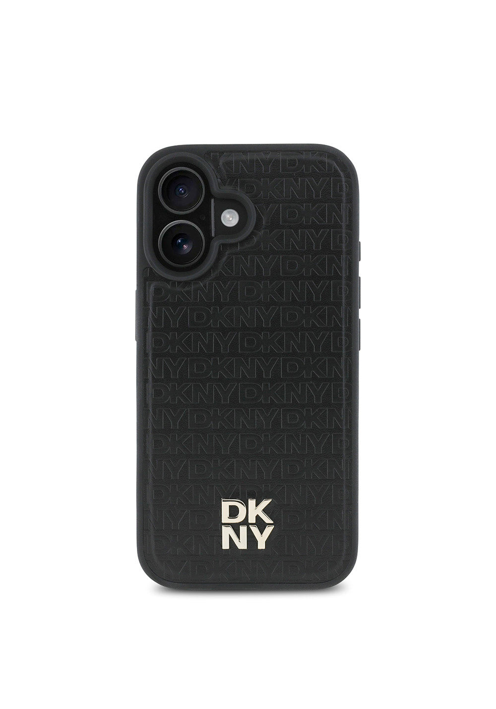 Apple iPhone 16 Kılıf DKNY Orijinal Lisanslı Manyetik Şarj Uyumlu 3D Yazılı Repeat Pattern Kapak