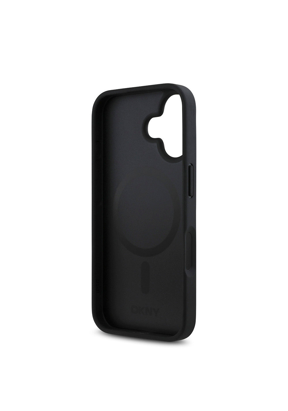 Apple iPhone 16 Kılıf DKNY Orijinal Lisanslı Manyetik Şarj Uyumlu 3D Yazılı Repeat Pattern Kapak
