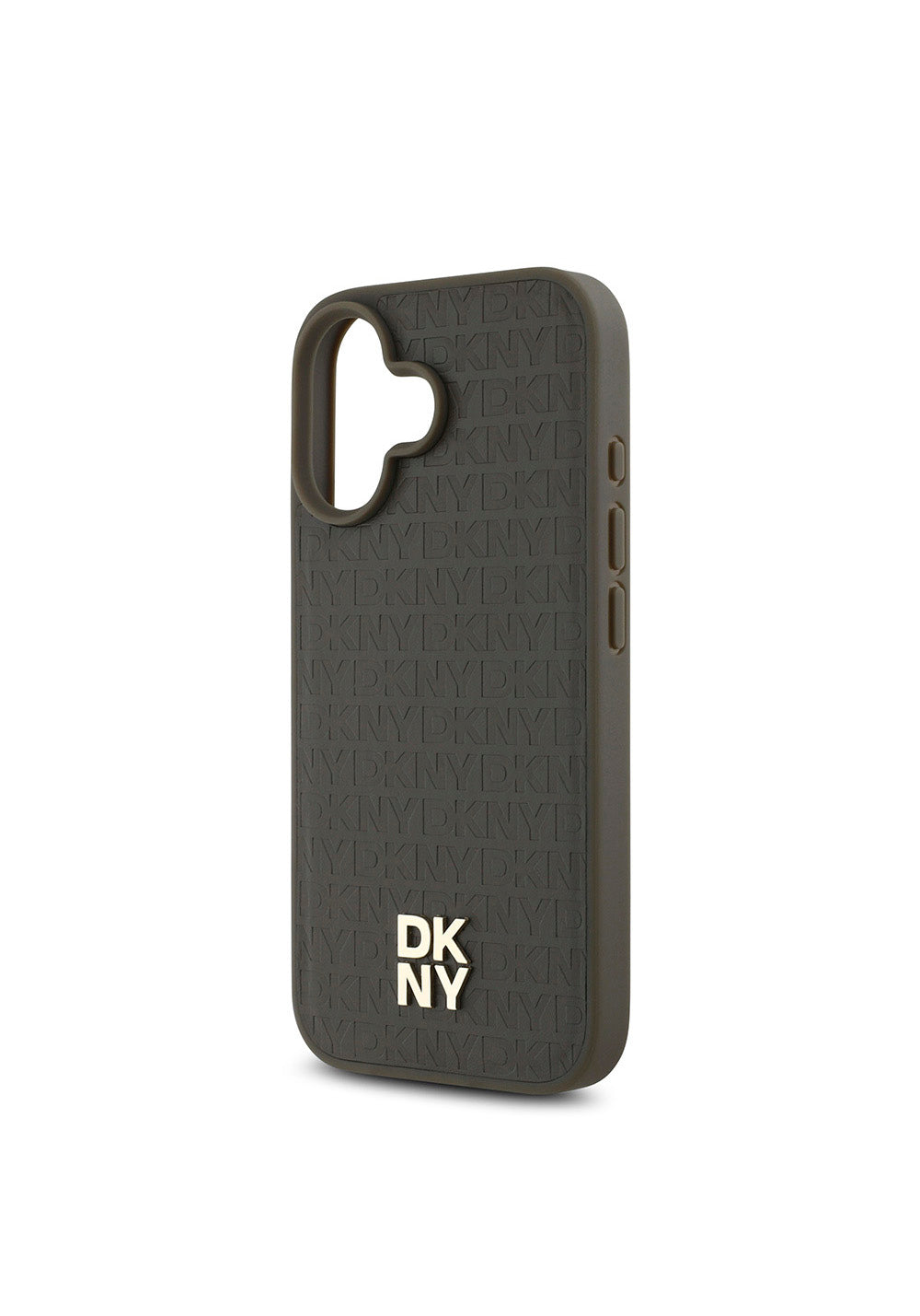 Apple iPhone 16 Kılıf DKNY Orijinal Lisanslı Manyetik Şarj Uyumlu 3D Yazılı Repeat Pattern Kapak