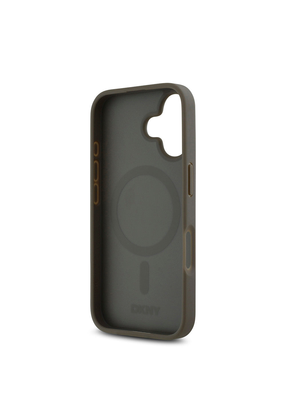 Apple iPhone 16 Kılıf DKNY Orijinal Lisanslı Manyetik Şarj Uyumlu 3D Yazılı Repeat Pattern Kapak