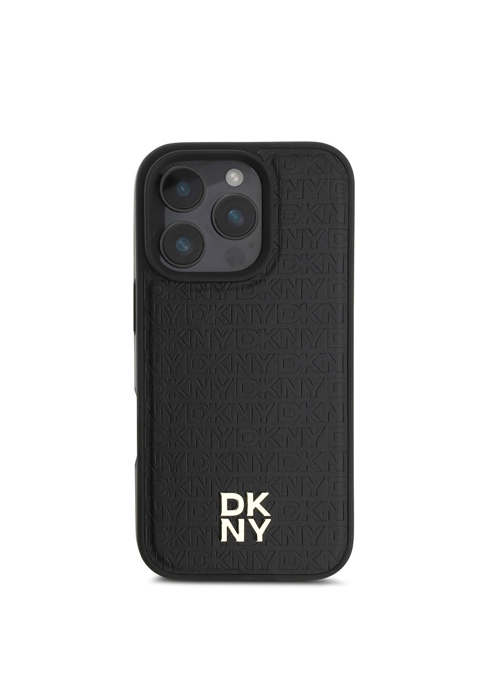 Apple iPhone 16 Pro Kılıf DKNY Orijinal Lisanslı Manyetik Şarj Uyumlu 3D Yazılı Repeat Pattern Kapak