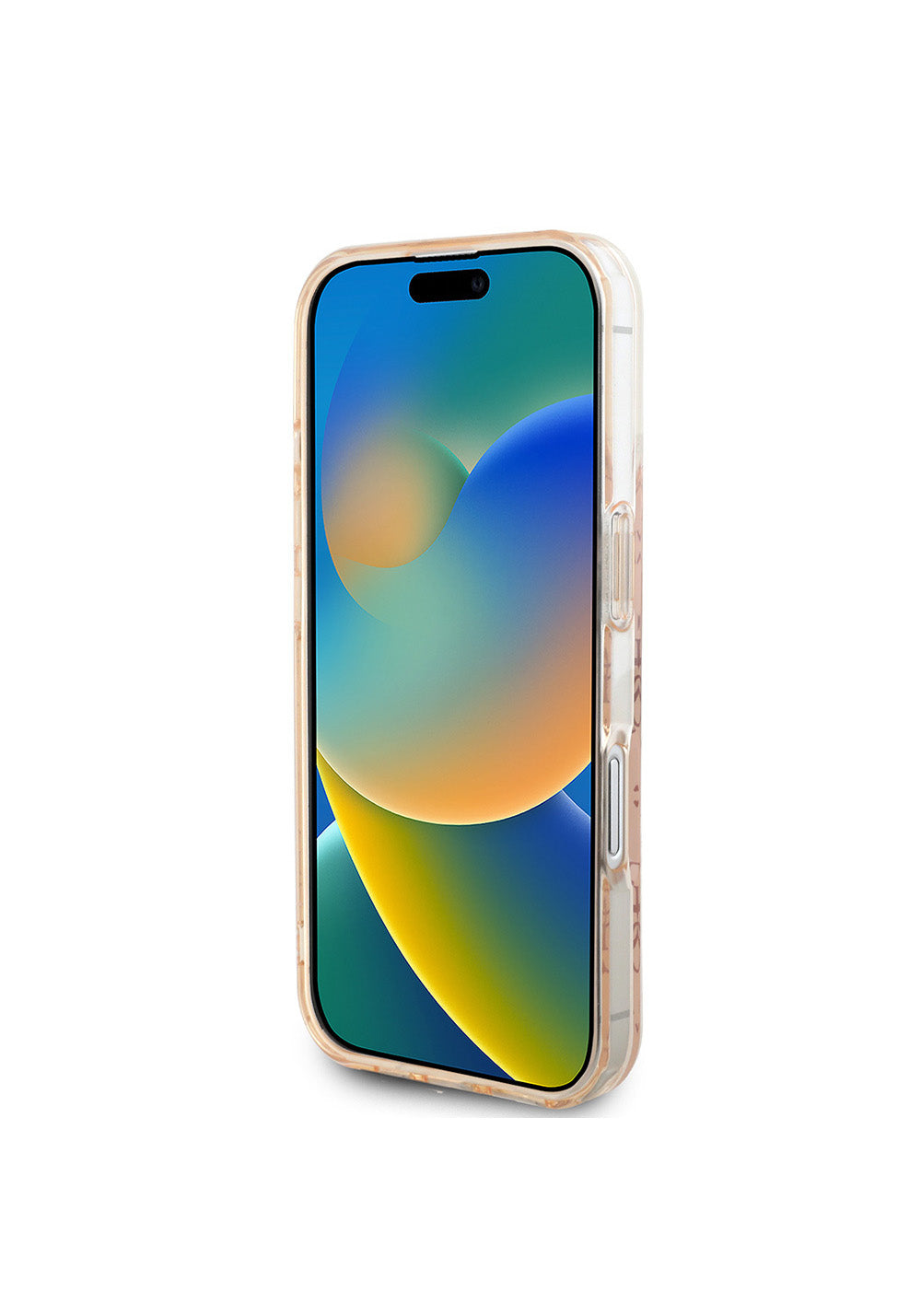 Apple iPhone 16 Kılıf Guess Orijinal Lisanslı Manyetik Şarj Uyumlu IML Baskılı Klasik Logolu 4G Desenli Kapak