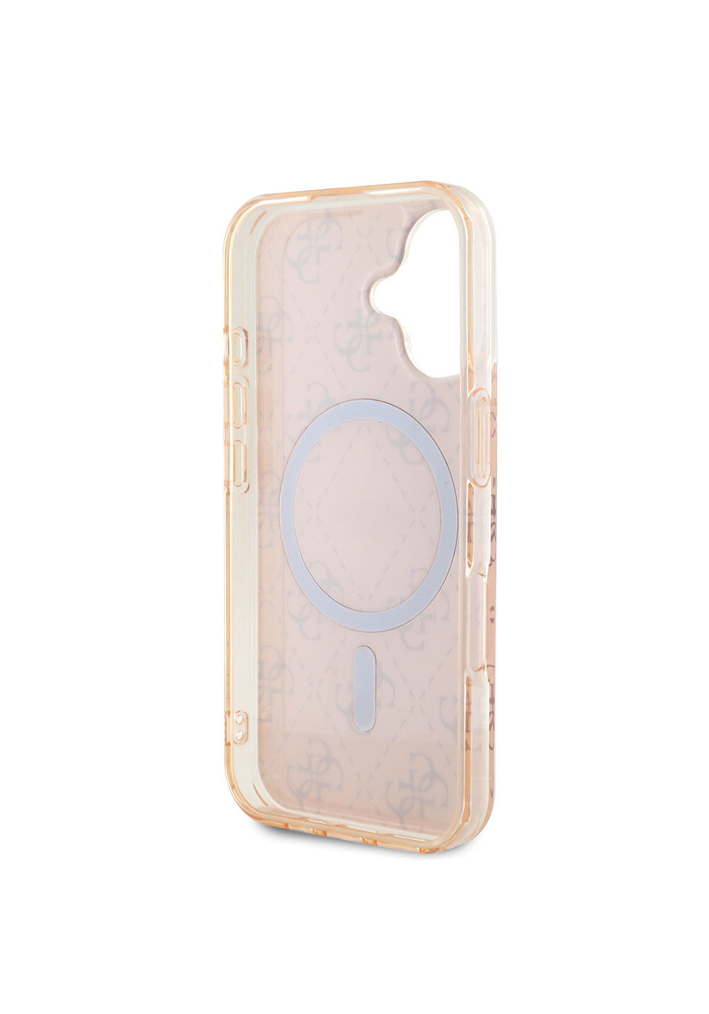 Apple iPhone 16 Kılıf Guess Orijinal Lisanslı Manyetik Şarj Uyumlu IML Baskılı Klasik Logolu 4G Desenli Kapak