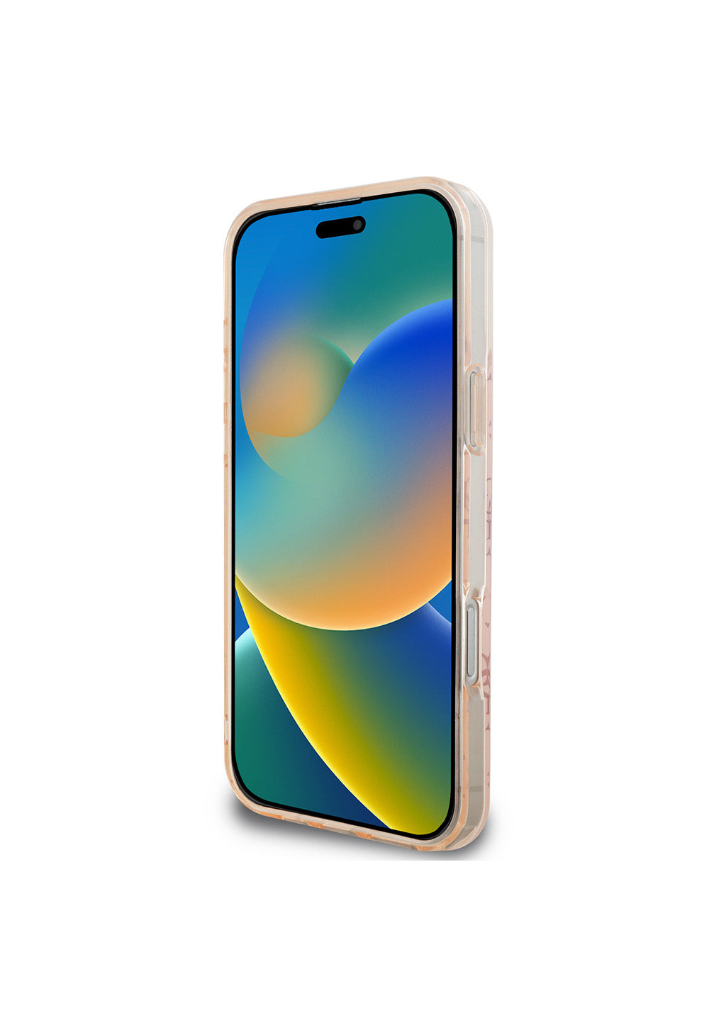 Apple iPhone 16 Pro Kılıf Guess Orijinal Lisanslı Manyetik Şarj Uyumlu IML Baskılı Klasik Logolu 4G Desenli Kapak