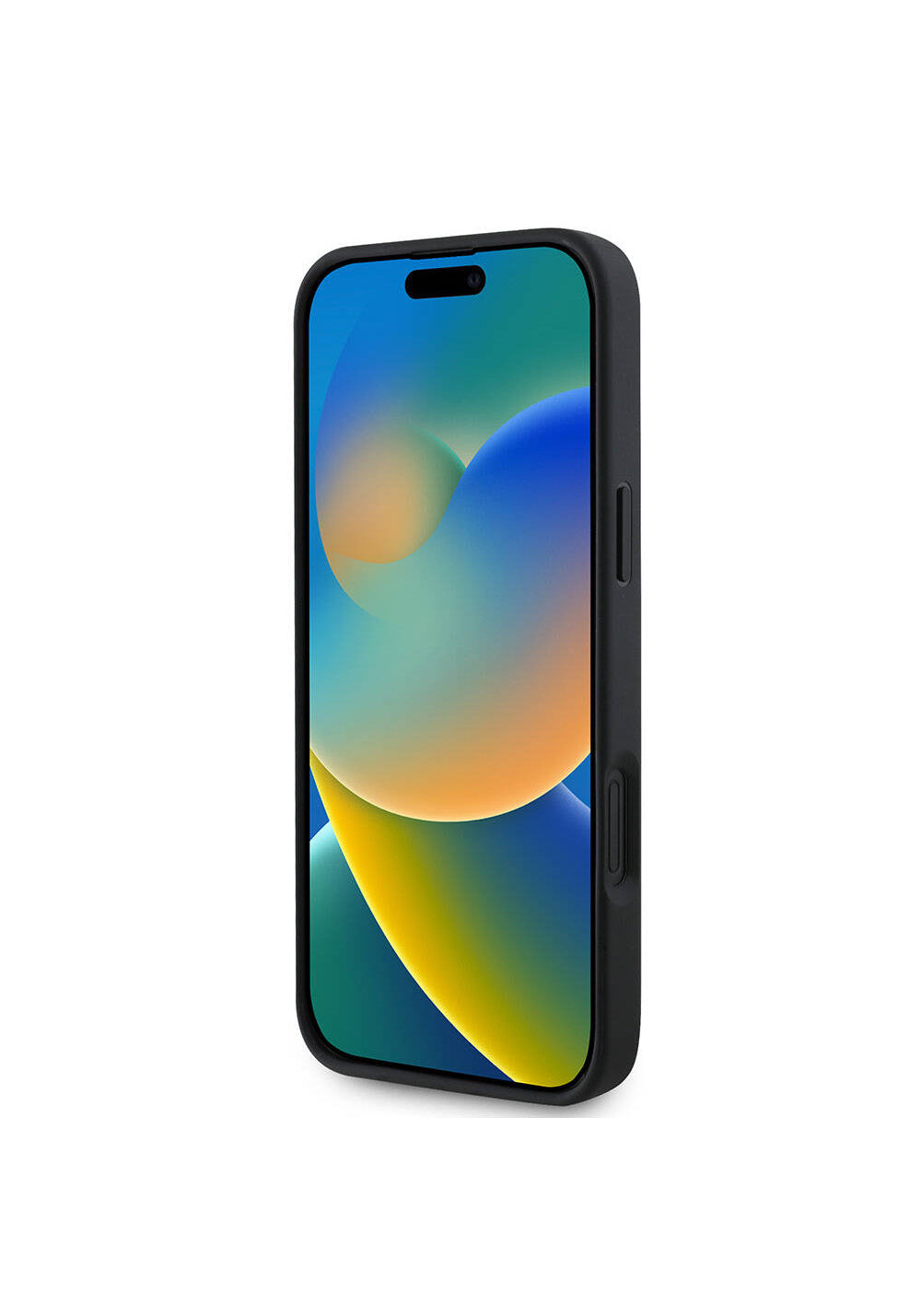 Apple iPhone 16 Kılıf Guess Orijinal Lisanslı Manyetik Şarj Uyumlu Yazı Logolu Grained Kapak