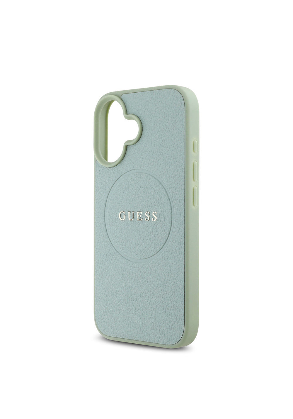 Apple iPhone 16 Kılıf Guess Orijinal Lisanslı Manyetik Şarj Uyumlu Yazı Logolu Grained Kapak