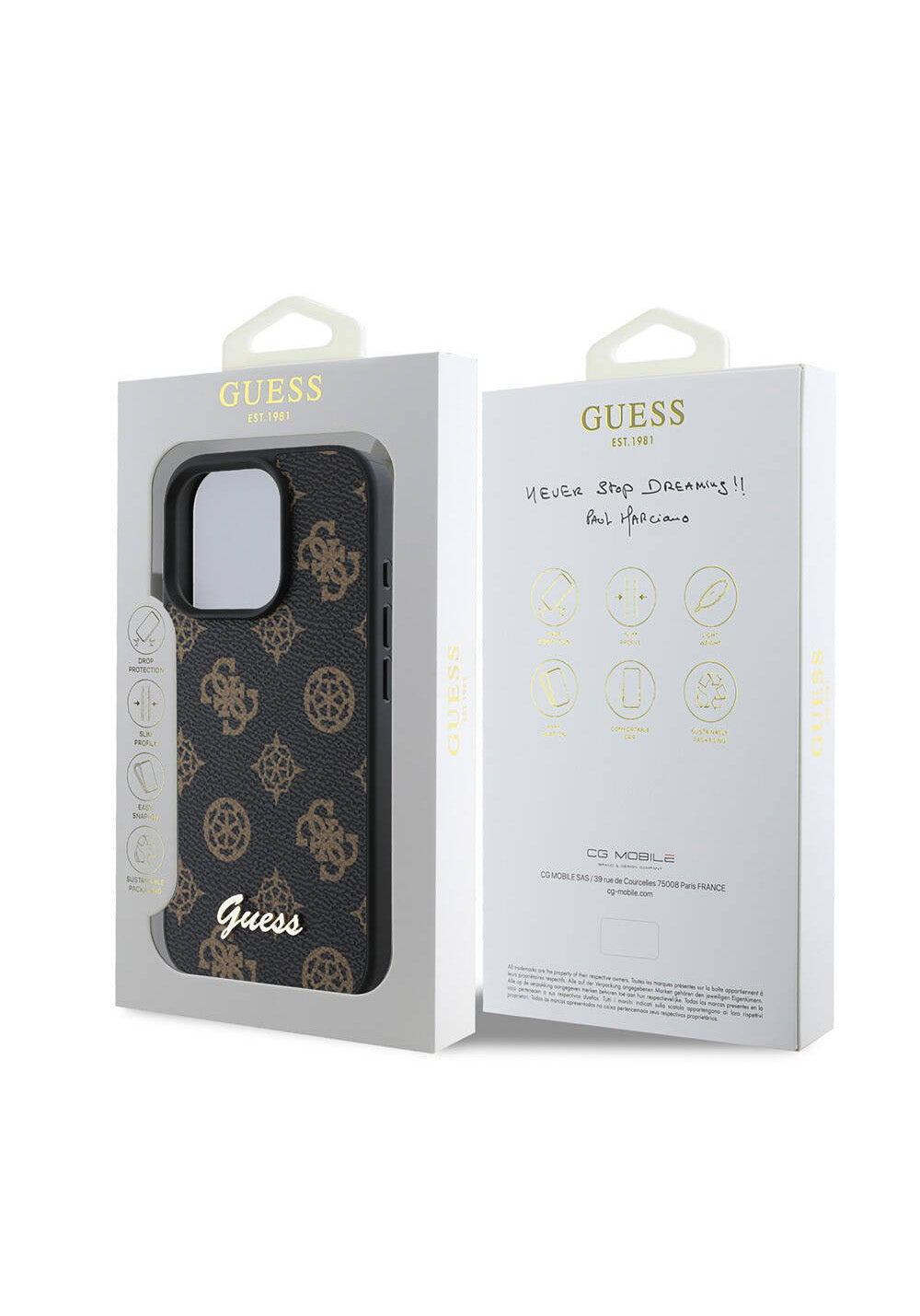 Apple iPhone 16 Pro Max Kılıf Guess Orijinal Lisanslı Manyetik Şarj Uyumlu Yazı Logolu Peony Kapak