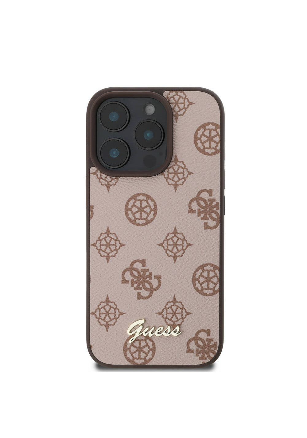 Apple iPhone 16 Pro Max Kılıf Guess Orijinal Lisanslı Manyetik Şarj Uyumlu Yazı Logolu Peony Kapak
