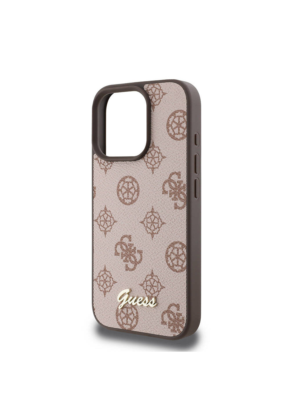 Apple iPhone 16 Pro Max Kılıf Guess Orijinal Lisanslı Manyetik Şarj Uyumlu Yazı Logolu Peony Kapak