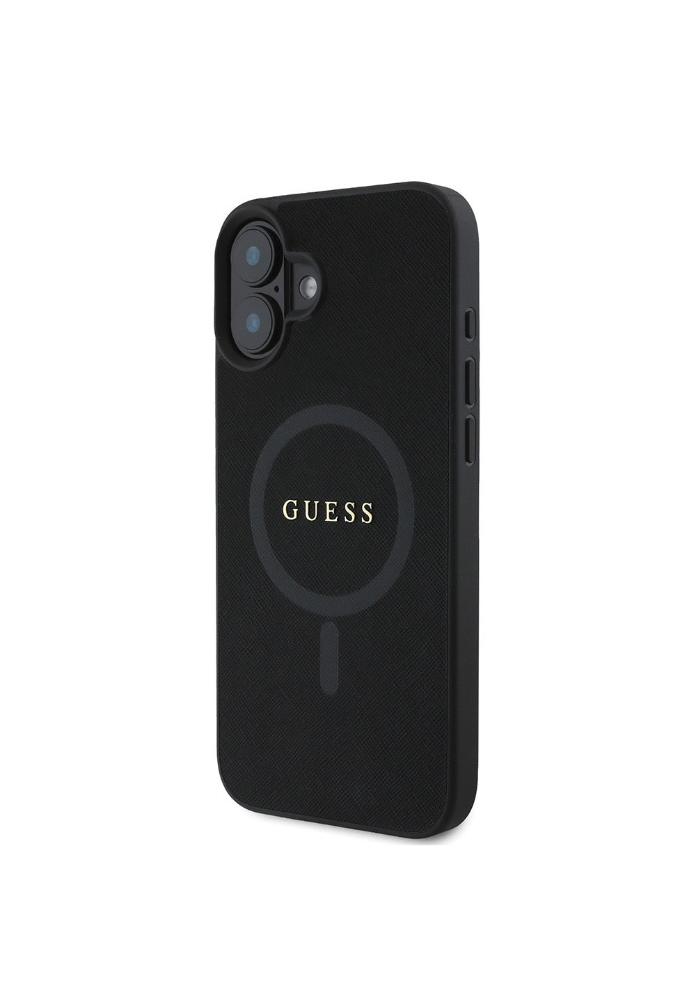 Apple iPhone 16 Plus Kılıf Guess Orijinal Lisanslı Manyetik Şarj Uyumlu Yazı Logolu Saffiano Classic Kapak