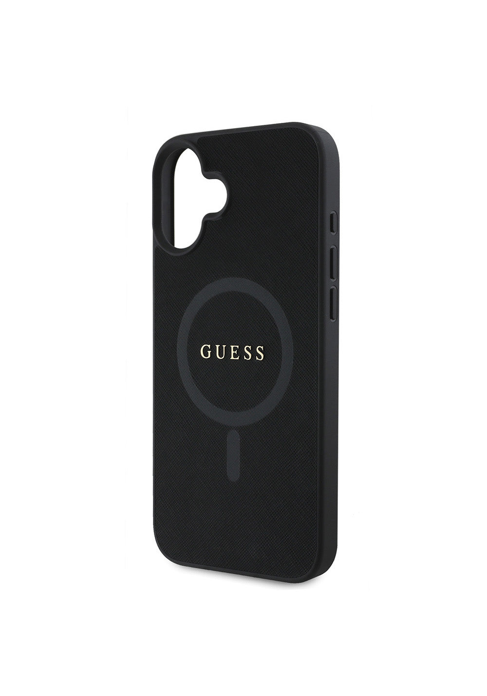 Apple iPhone 16 Plus Kılıf Guess Orijinal Lisanslı Manyetik Şarj Uyumlu Yazı Logolu Saffiano Classic Kapak