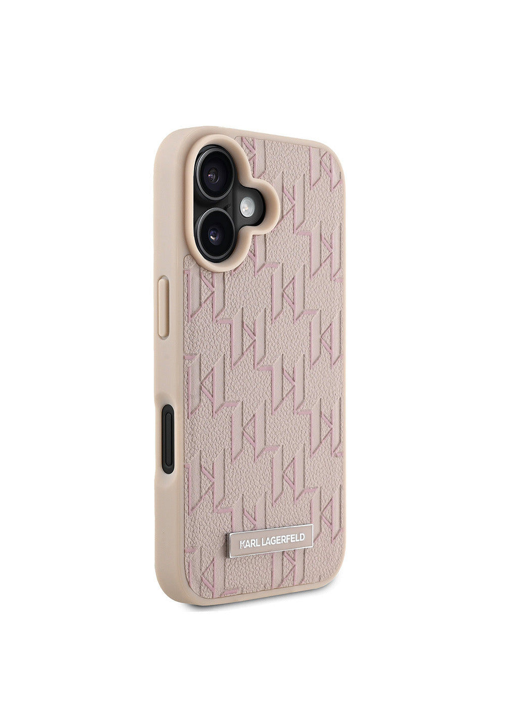Apple iPhone 16 Kılıf Karl Lagerfeld Orijinal Lisanslı Manyetik Şarj Uyumlu KL Yazılı Hot Stamp Kapak
