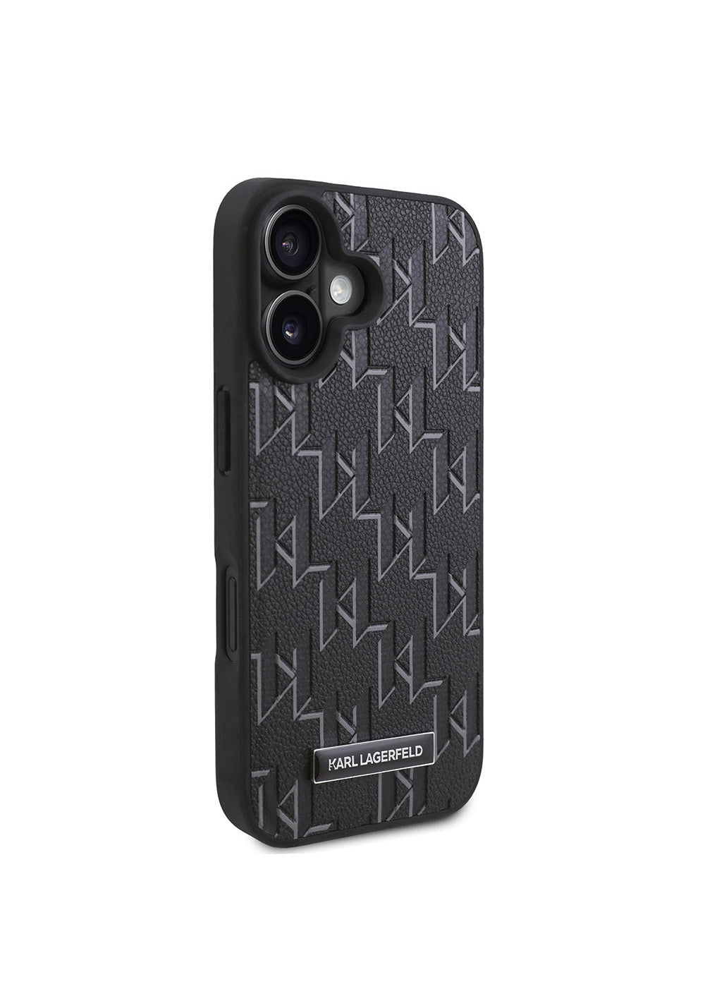Apple iPhone 16 Plus Kılıf Karl Lagerfeld Orijinal Lisanslı Manyetik Şarj Uyumlu KL Yazılı Hot Stamp Kapak