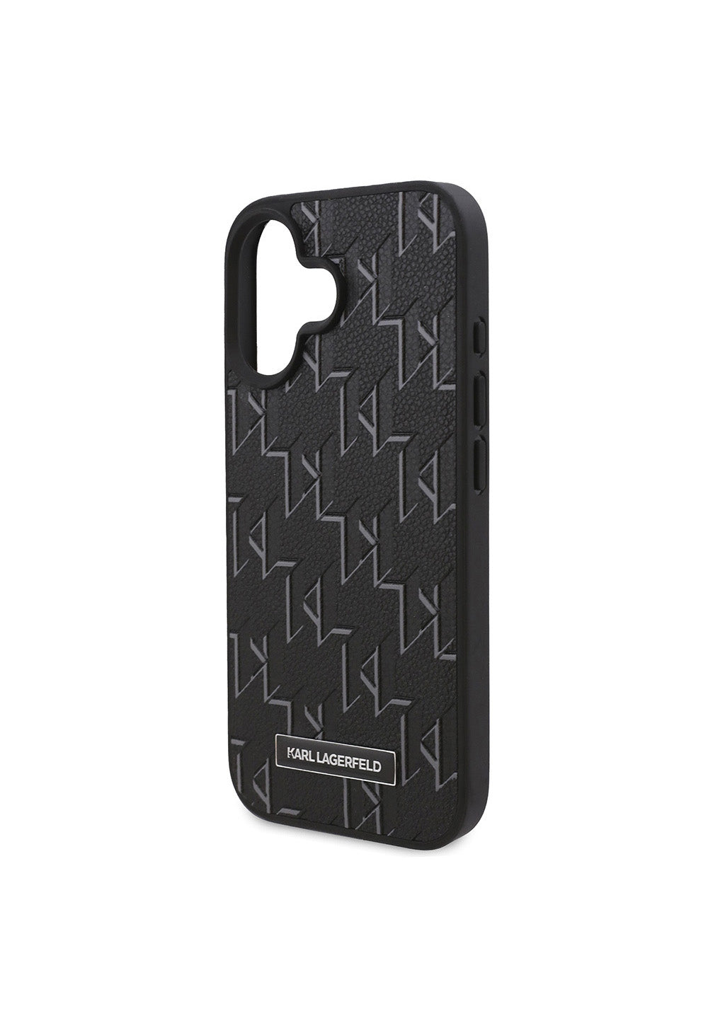 Apple iPhone 16 Plus Kılıf Karl Lagerfeld Orijinal Lisanslı Manyetik Şarj Uyumlu KL Yazılı Hot Stamp Kapak
