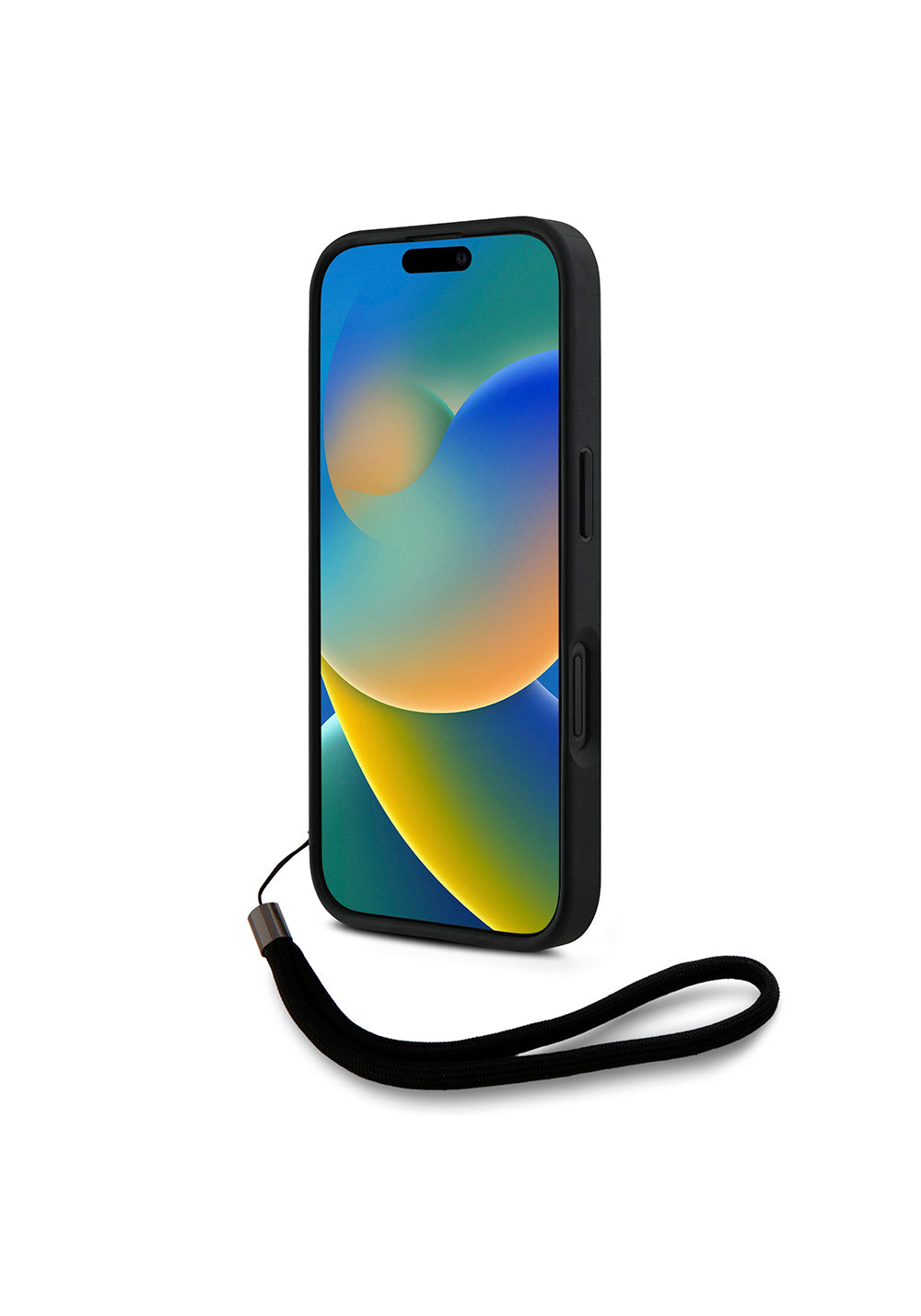 Apple iPhone 16 Kılıf Karl Lagerfeld Orijinal Lisanslı Askılı Saffiano Athleisure Şerit Çizgili Kapak