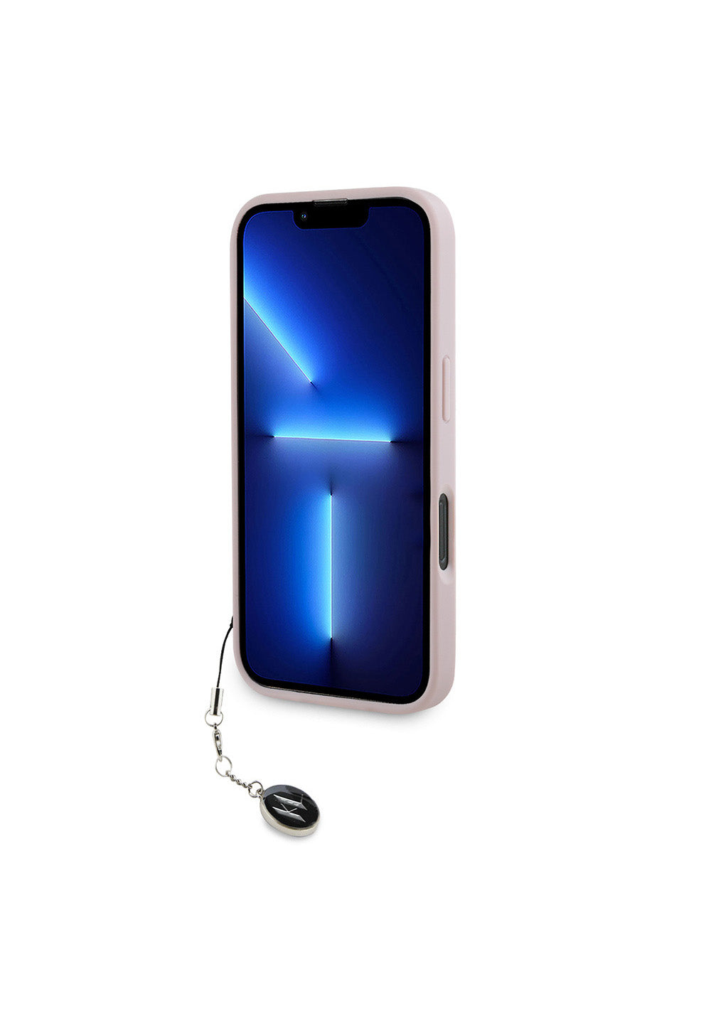 Apple iPhone 16 Pro Kılıf Karl Lagerfeld Orijinal Lisanslı Anahtarlıklı Taşlı KL Yazılı Saffiano Rhinestones Kapak