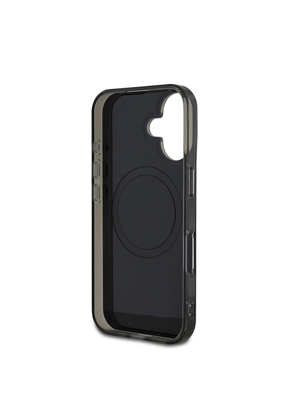 Apple iPhone 16 Kılıf Mercedes Benz Orijinal Lisanslı Manyetik Şarj Uyumlu Çift Katmanlı Paralel Çizgi Desenli Kapak