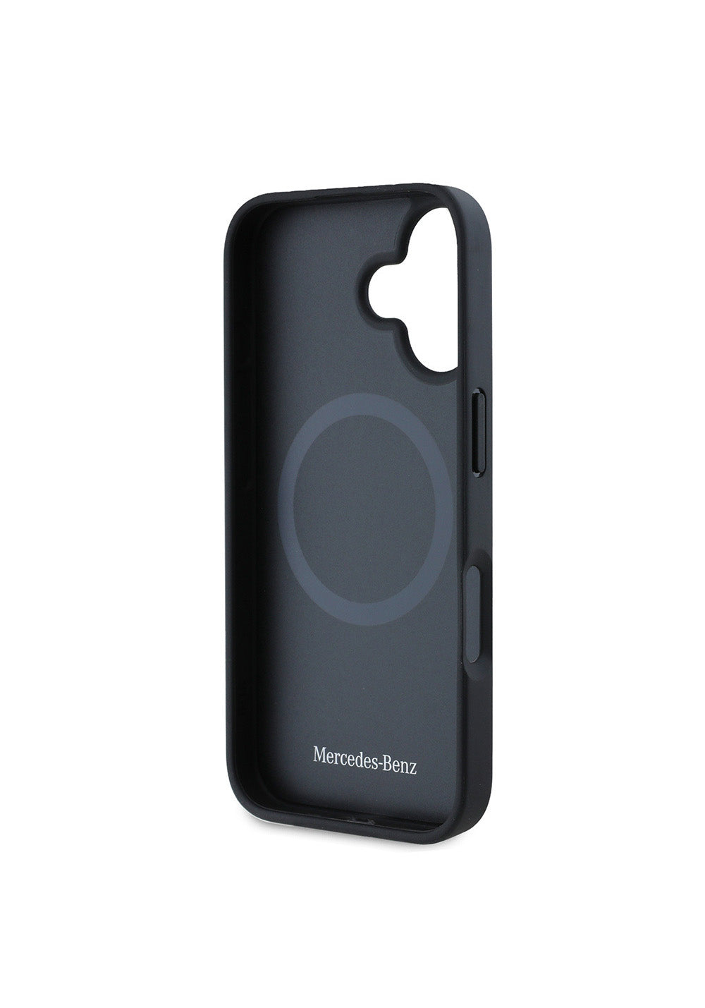 Apple iPhone 16 Plus Kılıf Mercedes Benz Manyetik Şarj Uyumlu Yumuşak Deri Orijinal Lisanslı Kapak