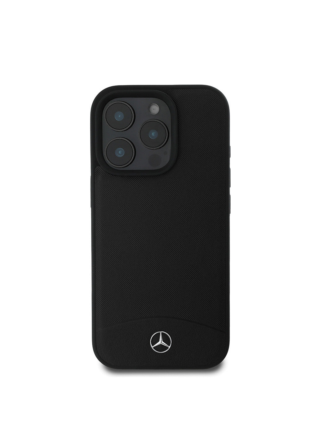 Apple iPhone 16 Pro Kılıf Mercedes Benz Orijinal Lisanslı Manyetik Şarj Uyumlu Dokulu ve Düz Deri Kapak