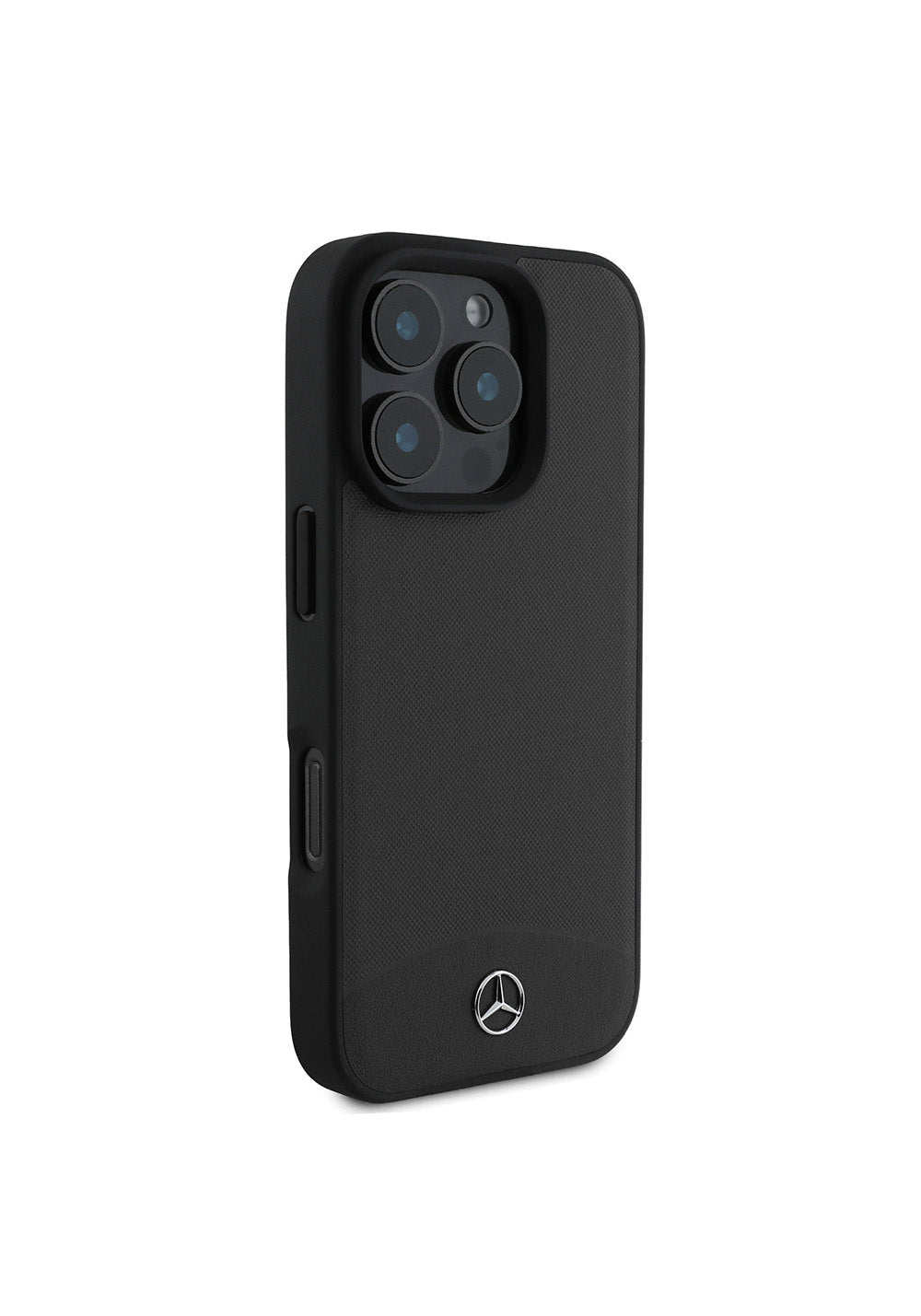 Apple iPhone 16 Pro Kılıf Mercedes Benz Orijinal Lisanslı Manyetik Şarj Uyumlu Dokulu ve Düz Deri Kapak