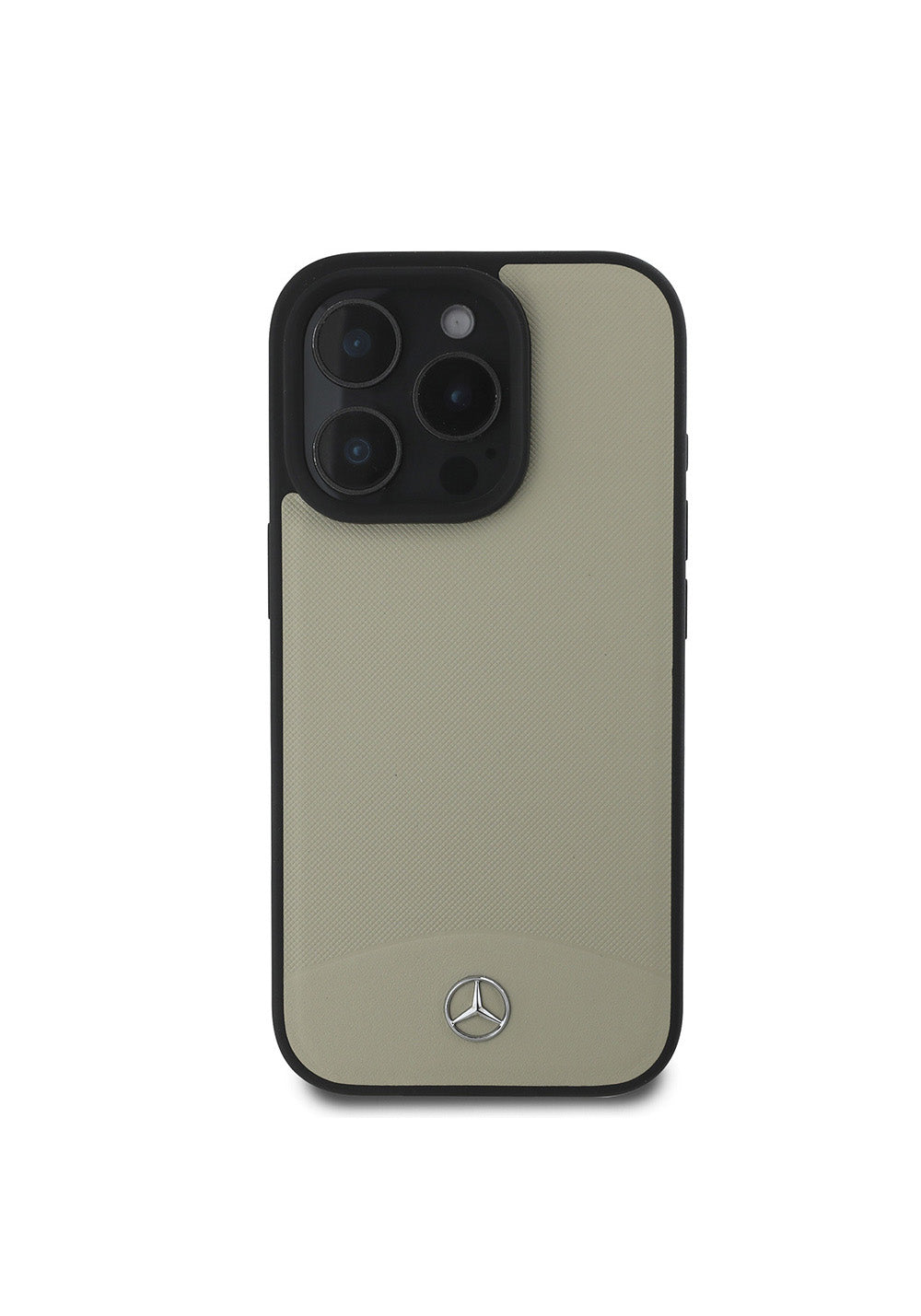 Apple iPhone 16 Pro Kılıf Mercedes Benz Orijinal Lisanslı Manyetik Şarj Uyumlu Dokulu ve Düz Deri Kapak