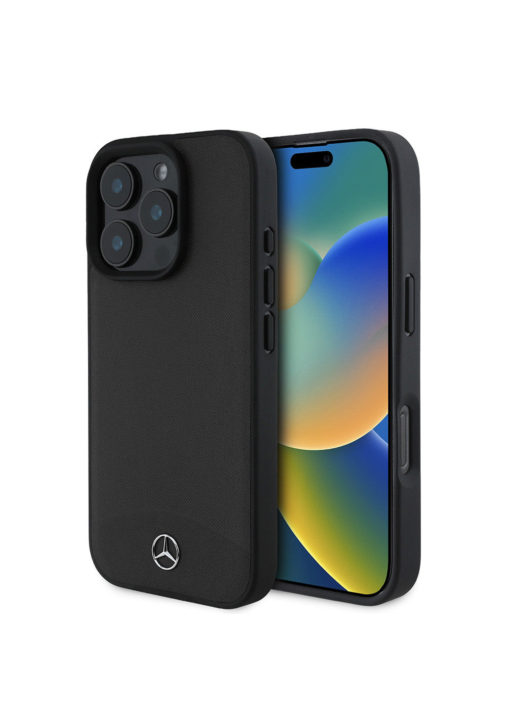 Apple iPhone 16 Pro Max Kılıf Mercedes Benz Orijinal Lisanslı Manyetik Şarj Uyumlu Dokulu ve Düz Deri Kapak