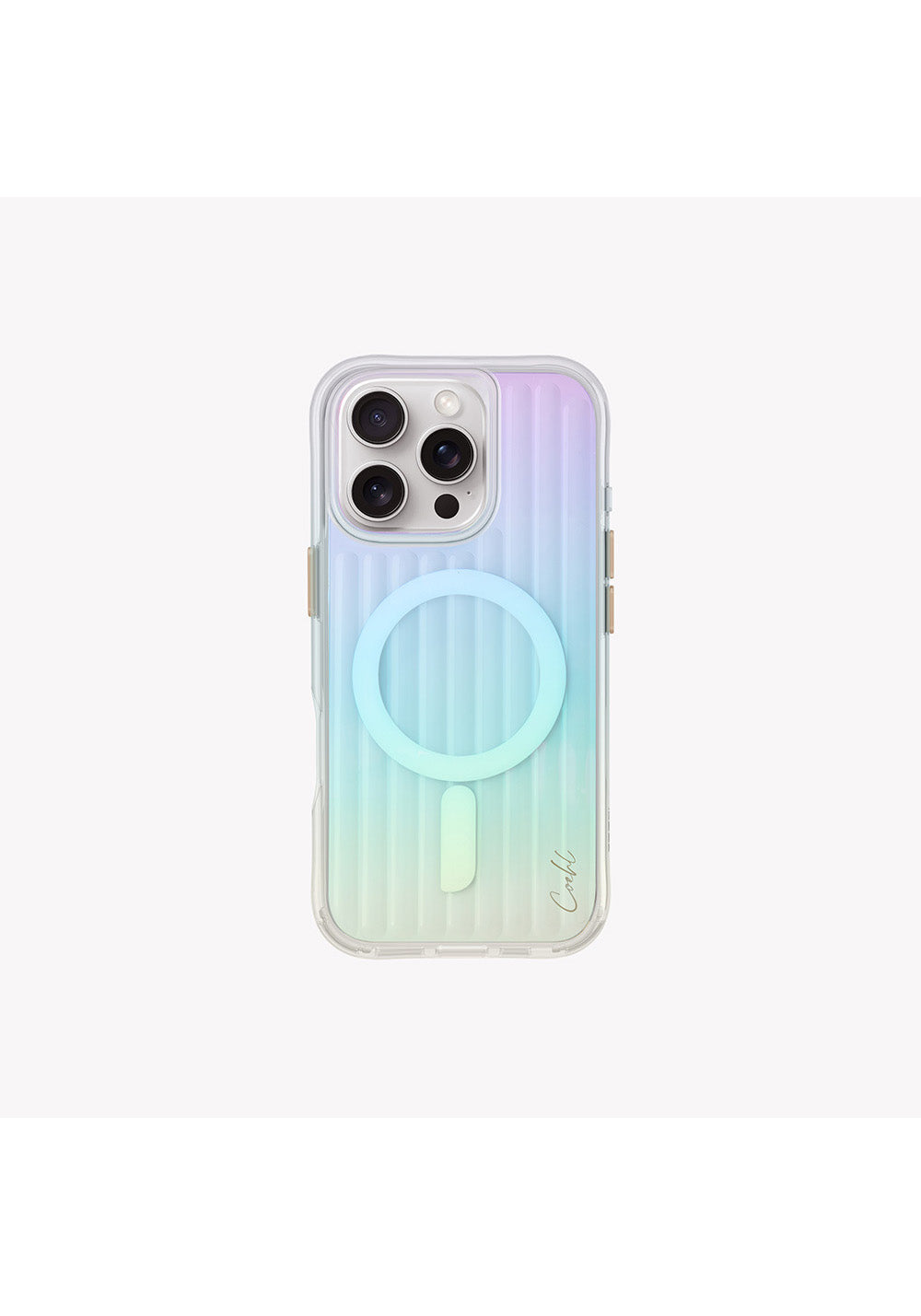 Apple iPhone 16 Pro Kılıf Manyetik Şarj Uyumlu Renk Geçişli Askı Aparatlı Coehl Linear Kapak