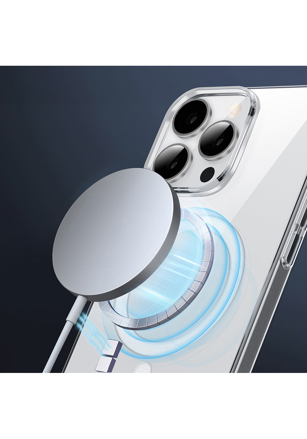 Apple iPhone 16 Pro Kılıf Manyetik Şarj Uyumlu Wiwu YXK-207 Invisible Pro Sert PC Kapak