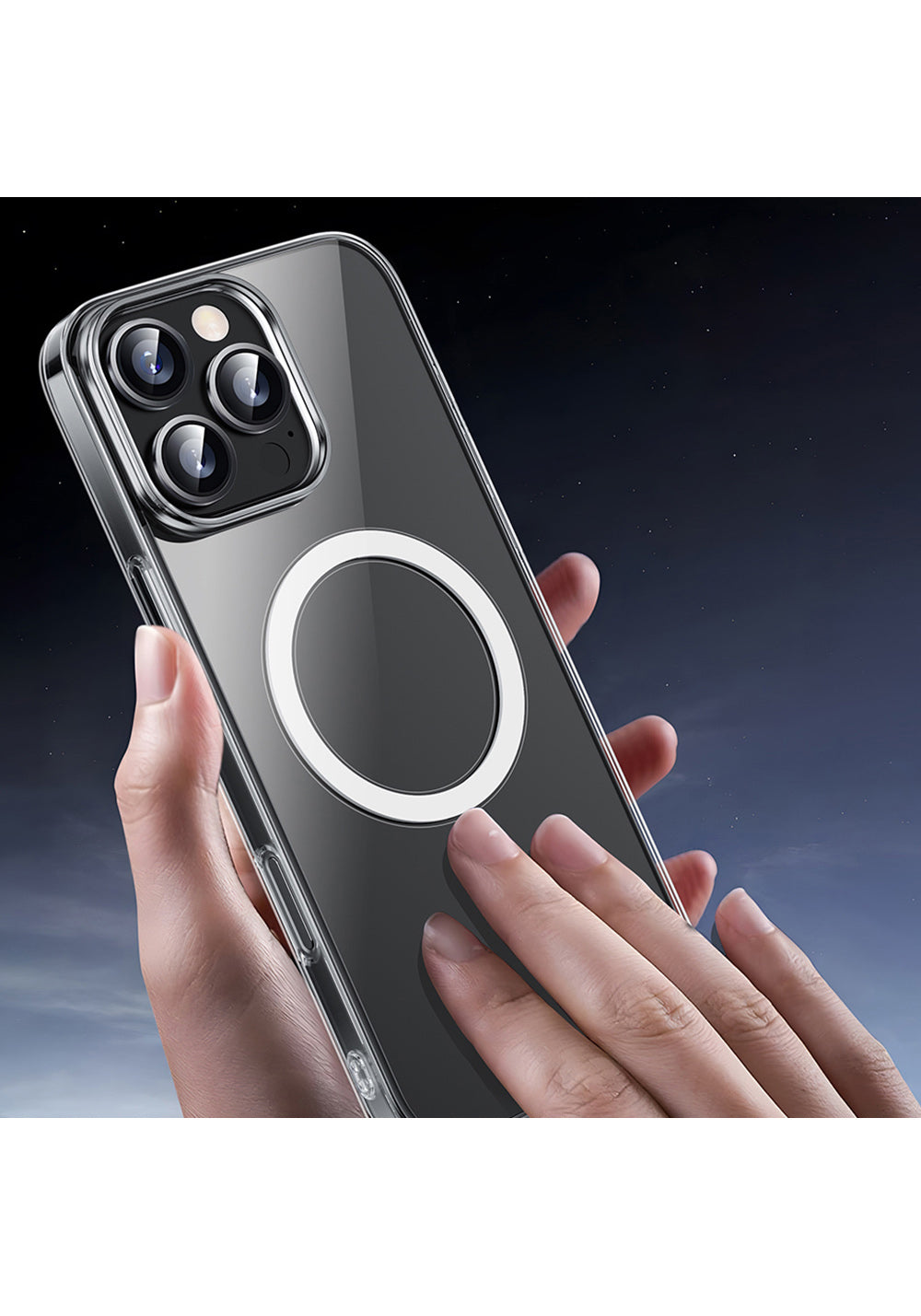 Apple iPhone 16 Pro Kılıf Manyetik Şarj Uyumlu Wiwu YXK-207 Invisible Pro Sert PC Kapak