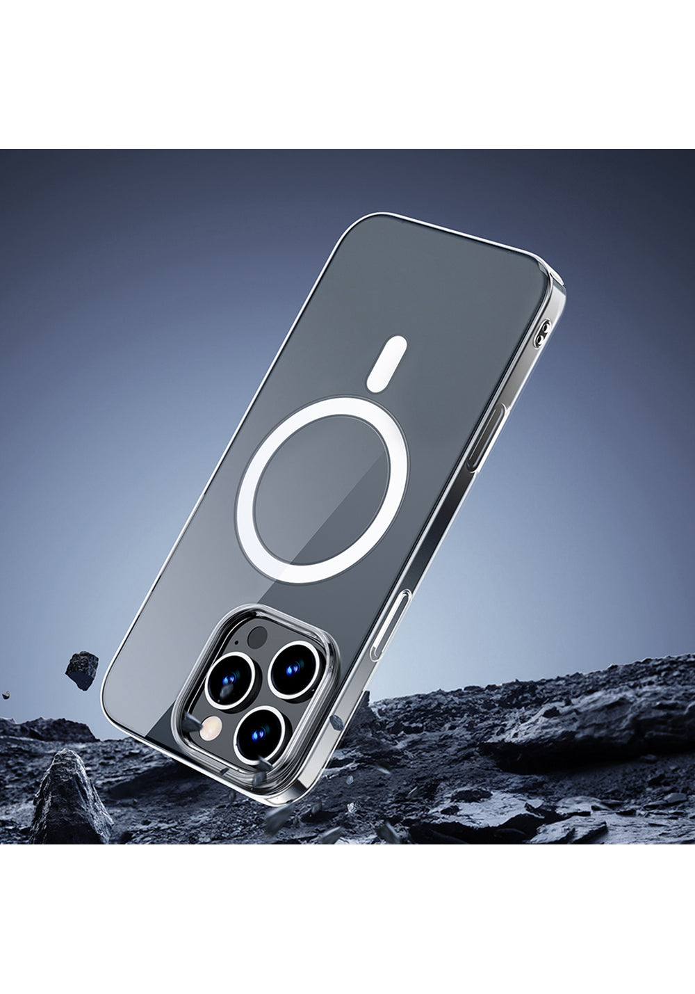 Apple iPhone 16 Pro Kılıf Manyetik Şarj Uyumlu Wiwu YXK-207 Invisible Pro Sert PC Kapak