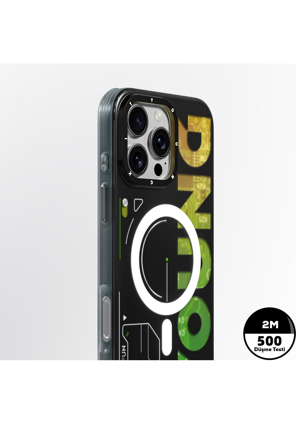 Apple iPhone 16 Pro Max Kılıf Manyetik Şarj Uyumlu Airbagli Çift Katmanlı Youngkit Future Serisi Kapak