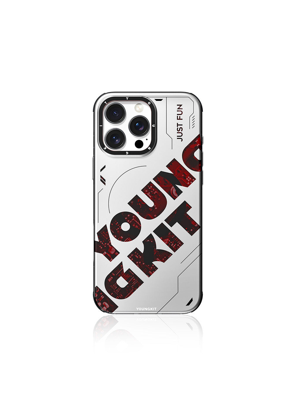 Apple iPhone 16 Pro Max Kılıf Manyetik Şarj Uyumlu Airbagli Çift Katmanlı Youngkit Future Serisi Kapak