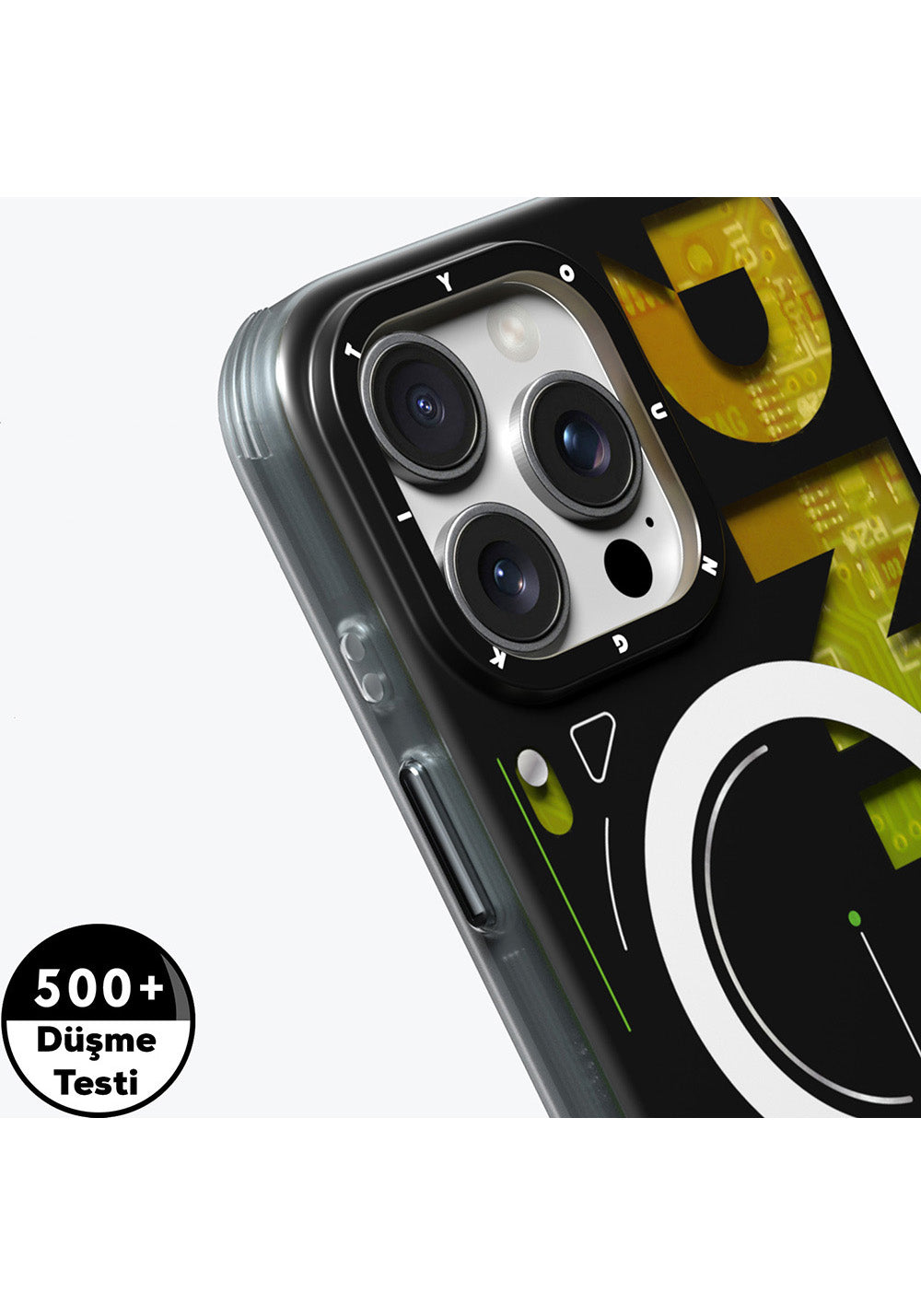 Apple iPhone 16 Pro Max Kılıf Manyetik Şarj Uyumlu Airbagli Çift Katmanlı Youngkit Future Serisi Kapak