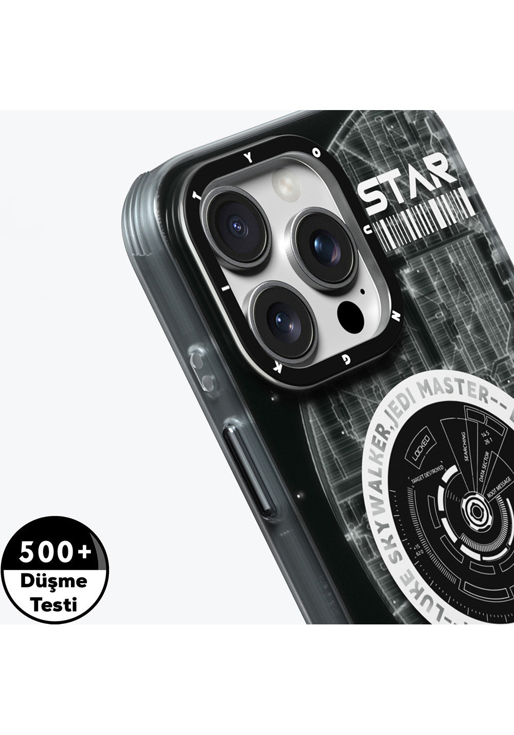Apple iPhone 16 Pro Max Kılıf Manyetik Şarj Uyumlu Airbagli Hologram Tasarımlı Youngkit Interstellar Serisi Kapak